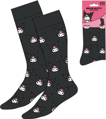 Zdjęcie produktu dla Skarpetki Sanrio Kuromi Face 36-43