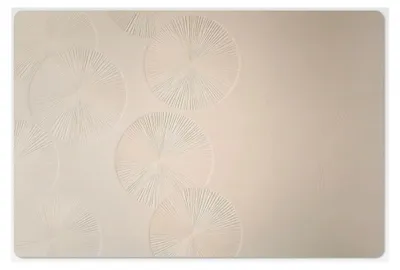 Produktbild von Abwaschbare Platzsets 6-teilig 45x30 cm Tischsets rutschfeste Unterlage für Esstisch - Beige - Modern