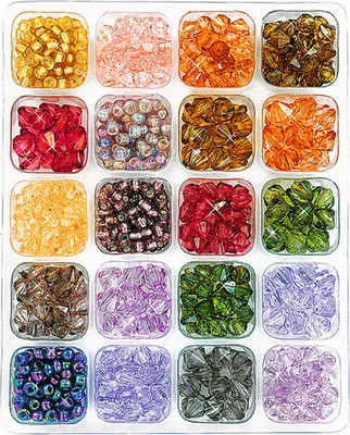 Produktbild von UIT Perlenbox 90g Schmuckzubehör Bastelperlen Aufbewahrung