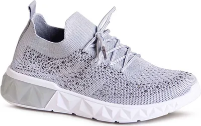 Produktbild von topschuhe24 2978 Damen Light Sneaker Glitzer Plateau Slipper , Farbe:Grau, Größe:39 EU