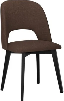 Immagine prodotto di Sedia da pranzo imbottita AFTON 7 - nero / marrone 2