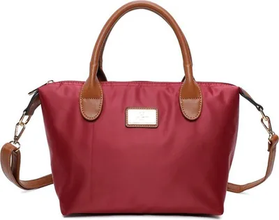 Image de Gallantry sac femme en bordeaux - sac à main, sac crossbody et sac à bandoulière à la fois, en similicuir de haute qualité