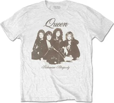 Obrázek produktu pro Queen Bo Rhap Portrait White L Tričko