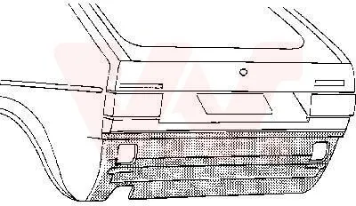Produktbild von VAN WEZEL Heckwand 5810.35 für VW GOLF I (17)
