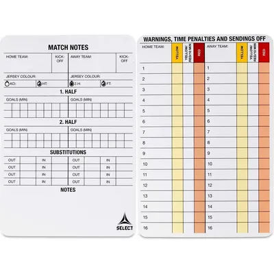 Produktbild von Select Referee Game Schiedsrichterkarten - Weiß  | Größe: UNI