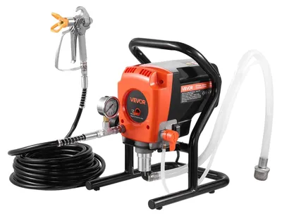 Obrázek produktu pro VEVOR bezvzduchový stříkací systém 900 W 3300 psi, 1,78 l/min s čisticím kartáčem a hadicí, prodlužovací tyčí a tryskami, stříkací systém pro domy, budovy