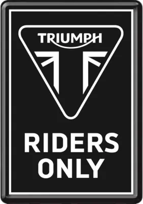 Zdjęcie produktu dla Nostalgic-Art - Blaszana pocztówka - Triumph - Riders Only