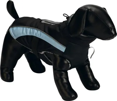 Image de Beeztees Manteau pour chien Saby, Couleur:noir / bleu, Taille:24 cm