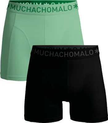 Produktbild von Muchachomalo Herren Boxershorts – 2er Pack – Baumwolle Stretch – Bequeme Unterwäsche – Größe XXL - SOLID1010-678
