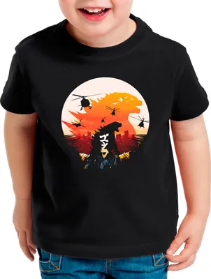 Produktbild von style3 Gojira Sunset Kinder T-Shirt japan monster nipon tokio tokyo
