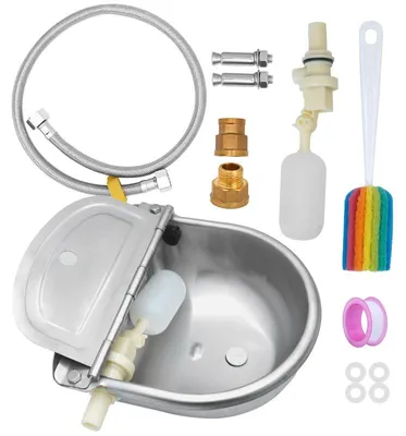 Automatische Edelstahl-Tränke 2,5 L mit Schwimmerventil