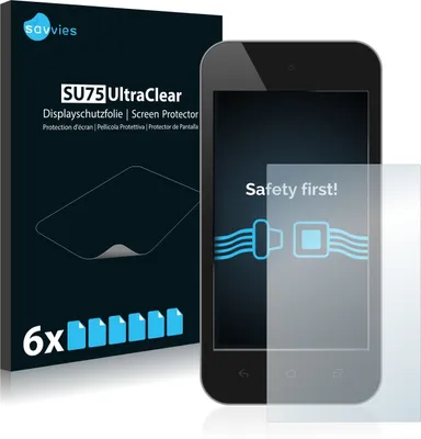 Produktbild von 6x Schutzfolie für Standardgrößen mit 8.9 cm (3.5 Zoll) Displays 51.1 x 71.1 mm Savvies Displayschutz Display Schutz Folie Klar Transparent