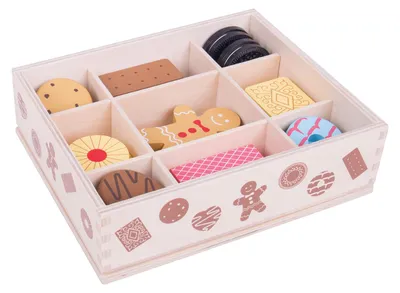 Image de Bigjigs Boîte en bois avec biscuits