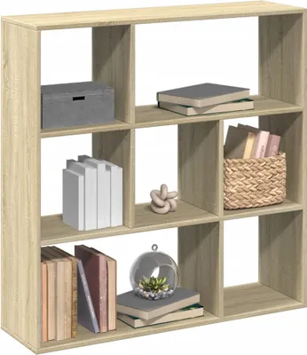 Productafbeelding van Maison Exclusive - Boekenkast als roomdivider, Sonoma-eikenhout, 102x29x103,5 cm
