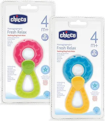 Zdjęcie produktu dla Chicco 00071520600000 Fresh Relax RING 4M+ plastikowy pierścień na ząbkowanie