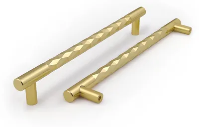 Produktbild von Set mit 6 goldenen Möbelknäufen