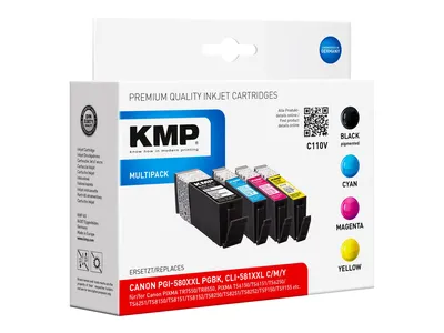 Produktbild von KMP C110V Multipack komp. mit Canon PGI-580/CLI-581 XXL