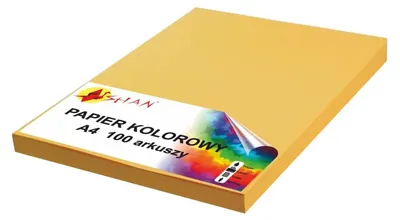 Obrázok produktu pre Farebný papier A4, 80 g, šafránovožltý, 100 listov