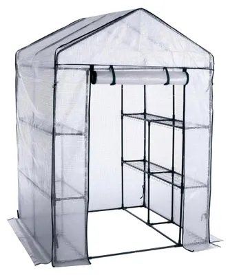 Produktbild von Gewächshaus mit 8 Ablagen 140x140x200 cm Transparent