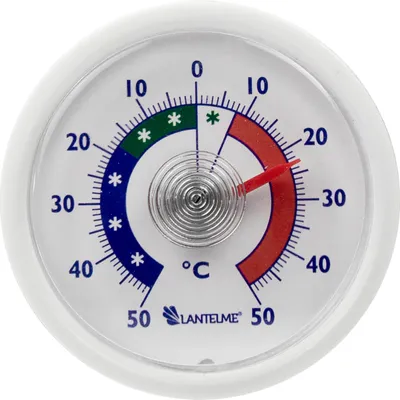 Produktbild von Lantelme Kühlschrankthermometer Bimetall selbstklebend Form rund Farbe Weiß