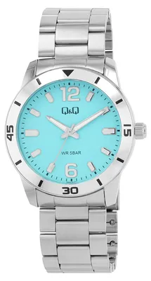 Immagine prodotto di Orologio da uomo, acciaio inossidabile, colore argento, resistente all'acqua fino a 5 ATM