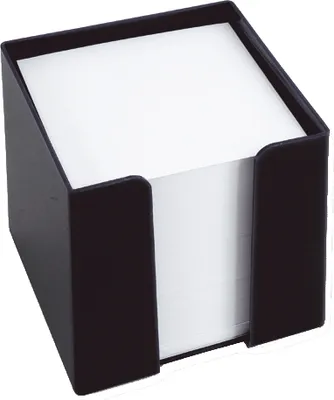 Produktbild von Zettelbox 9,5x9,5x9,5cm schwarz