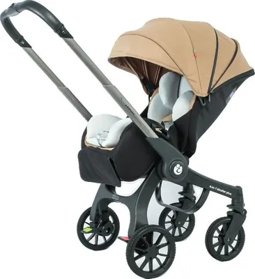 Obrázok produktu pre Detský kočík, kompaktný dizajn, nízka hmotnosť, khaki