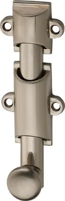 Image de Verrou à plaquer à coulisse pour porte intérieure, 100mm, nickel satiné - SP