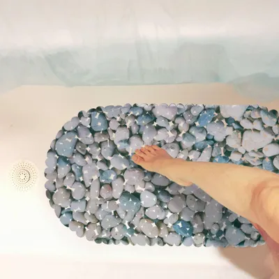 Immagine prodotto di Tappetino da bagno antiscivolo con design in pietra