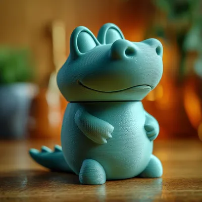 Alligator-Tierurne mit Deckel – Decords Gedenkurne, Produktansicht 1