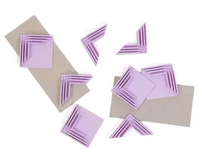 Image de Omgoods - Ensemble de 8 coins d'angle en forme de L pour carton