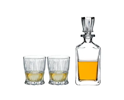 Productafbeelding van Riedel Fire Whisky, 3-delig, whiskyglas, whiskybeker, karaf, hoogwaardig glas, 5515/02S1