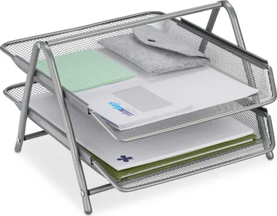 Produktbild von relaxdays Dokumentenablage mit 2 Fächern