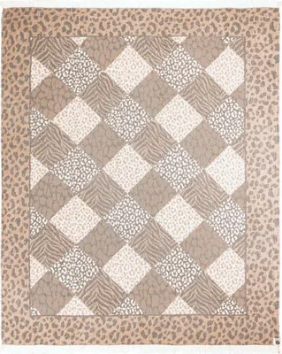 Produktbild von 440s Hamam Tuch Leopard und Zebra Beige-Schwarz