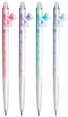 Image de Bears Pastel stylo effaçable 0.5mm bleu (12pcs)
