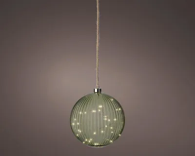 Produktbild von Lumineo LED Kugel grün/ warmes weiss 14cm
