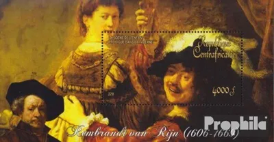 Produktbild von Briefmarken Zentralafrikanische Republik 2011 Mi Block843 (kompl.Ausg.) postfrisch Gemälde von Rembrandt