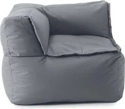 Produktbild von LUMALAND Sitzsack-Sofa Ecke links - Kombinierbar mit Modularem System - 340 L - Grau