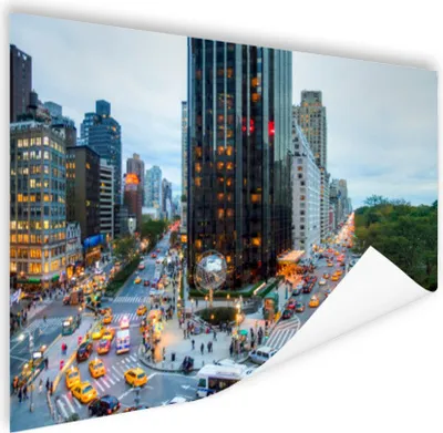 Produktbild von MuchoWow® Poster New York - Broadway - Taxi 160x120 cm - Foto Plakat