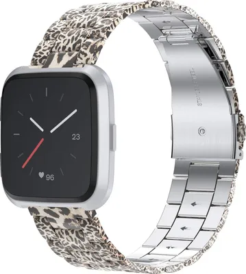 Produktbild von Fitbit Versa Armband Leopard Stahl Ultraleicht
