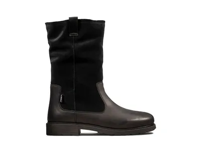 Zdjęcie produktu dla Skórzane botki dziecięce CLARKS Astrol Rise czarne z zamkiem 29,5