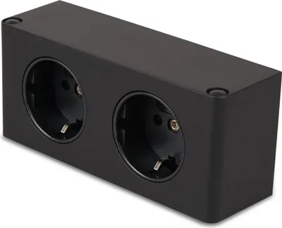 Produktbild von kalb | 2-fach Steckdosenleiste 2x 230V Steckdosen, Kabel mit Stecker schwarz