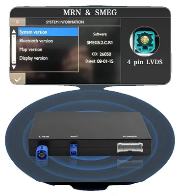Obrázok produktu pre Bezdrôtový modul CarPlay a Android Auto, podpora kamery, jednoduchá inštalácia, pre Peugeot Citroën DS