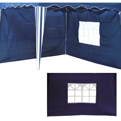 2er Set Seitenteile für Pavillon Blau