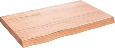 Produktbild von vidaXL Wandregal Hellbraun 80x50x(2-6) cm Massivholz Eiche Behandelt