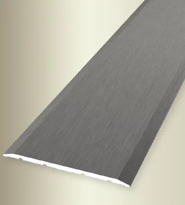 Produktbild von PROVISTON | Übergangs- & Ausgleichsprofil | Aluminium | 60 x 1000 mm | Edelstahl Geschliffen | Bodenprofil | Metallprofil | Übergangsschiene