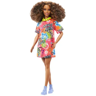 Produktbild von Barbie Fashionistas HPF77, Modepuppe, Weiblich, 3 Jahr(e), Junge/Mädchen, 286 mm, Mehrfarbig