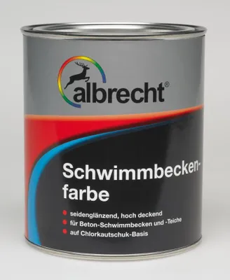 Produktbild von Albrecht Schwimmbeckenfarbe 750 ml capriblau