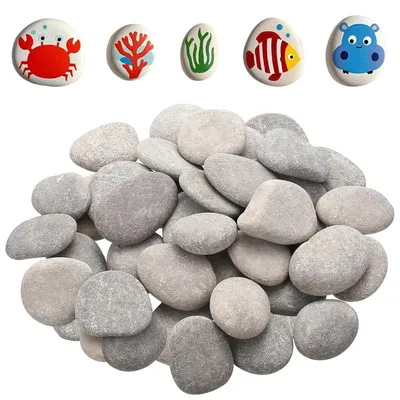 Produktbild von Malkiesel 40 Stück, 3-5 cm, Natursteine, zum Basteln