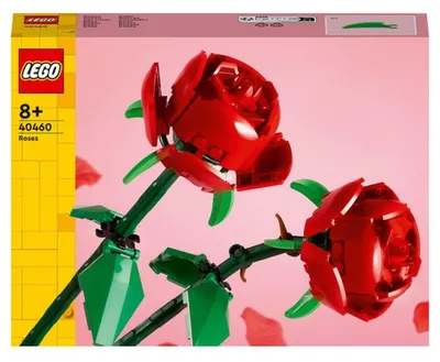 Obrázok produktu pre LEGO Botanicals 40460 Ruže – sada umelých kvetín na dekoráciu pre dospelých alebo deti od 8 rokov